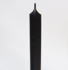 KERZENFARM HAHN Stabkerze in Schwarz 18 cm