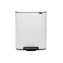 BRABANTIA Bo Treteimer in White 2 x 30 Liter