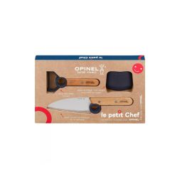 OPINEL Le Petit Chef Kinder Küchenset 3 Teilig - Blau